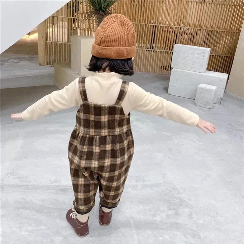 Chequered Dungarees
