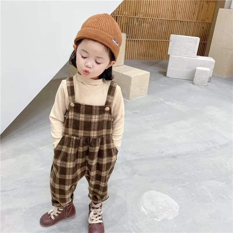 Chequered Dungarees