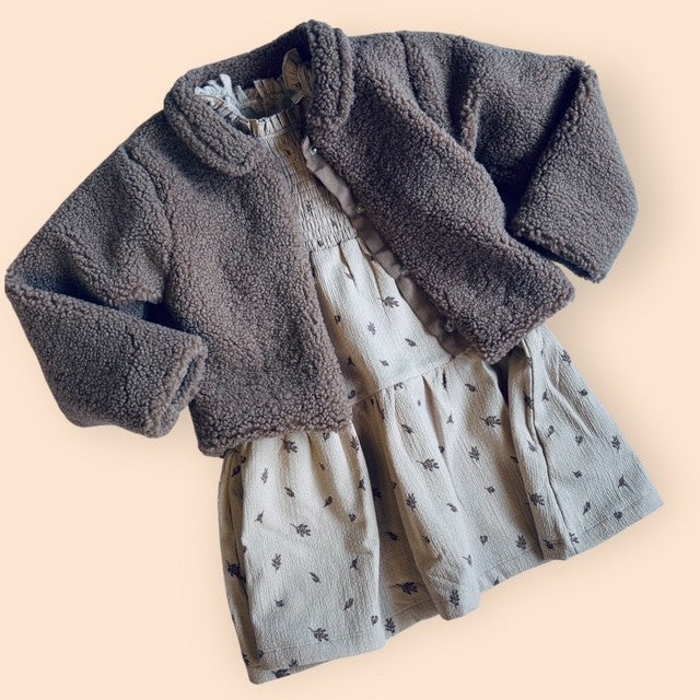 The Woodland Cub Set – Dress & Teddy Jacket