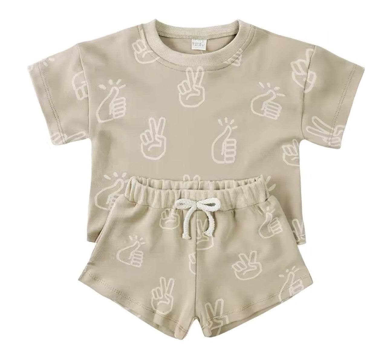 Peace & Play children Summer Set – Beige