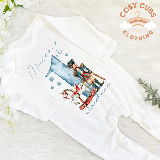 1st Christmas Baby grow