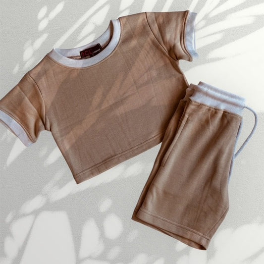 The Playful Cub Set – Girls Two-Piece Short Co-Ord
